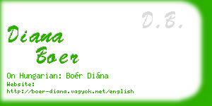 diana boer business card